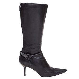 Gucci Tom Ford Knee High Horse Bite Leather Boots size 7